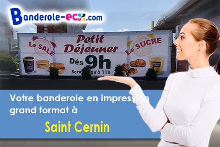 Impression de votre banderole publicitaire à Saint-Cernin (Lot/46360)