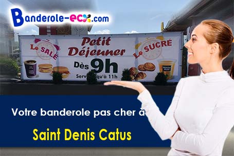 Banderole publicitaire fabriqué sur mesure à Saint-Denis-Catus (Lot/46150)