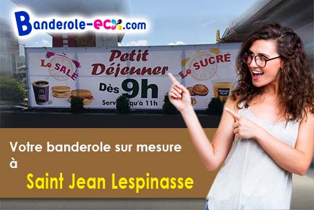 Banderole publicitaire pour vos événements à Saint-Jean-Lespinasse (Lot/46400)