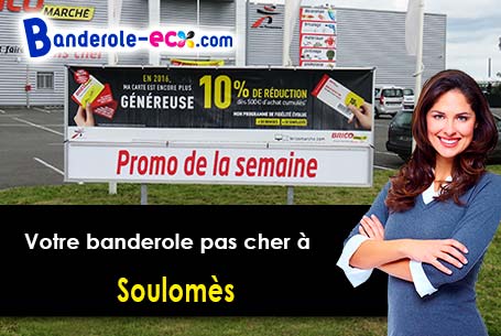 Banderole publicitaire fabriqué sur mesure à Soulomès (Lot/46240)