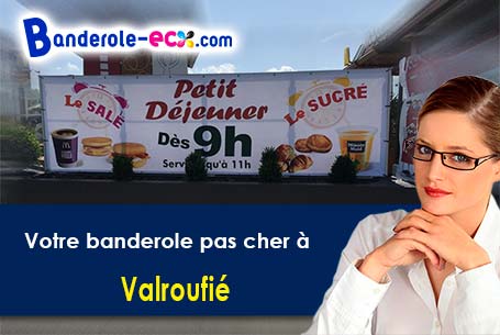 Banderole pas cher fabriqué sur mesure à Valroufié (Lot/46090)