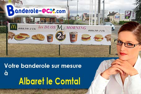 Banderole publicitaire pour vos événements à Albaret-le-Comtal (Lozère/48310)