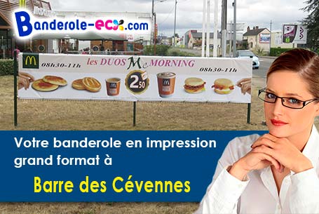 Impression de votre banderole publicitaire à Barre-des-Cévennes (Lozère/48400)