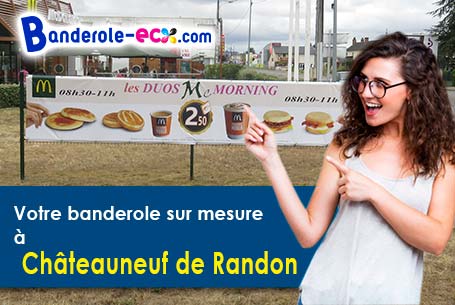 Banderole pas cher pour vos événements à Châteauneuf-de-Randon (Lozère/48170)