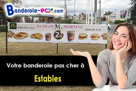 Banderole personnalisée fabriqué sur mesure à Estables (Lozère/48700)