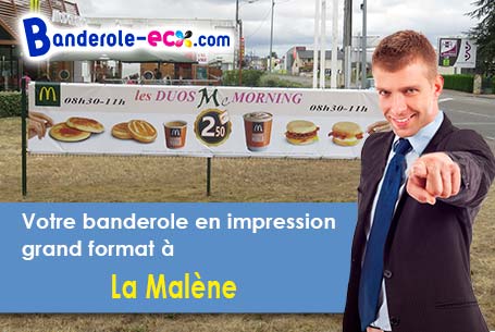 Impression de votre banderole personnalisée à La Malène (Lozère/48210)