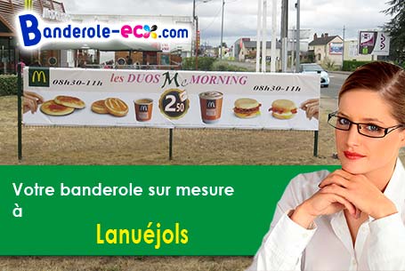 Banderole pas cher pour vos événements à Lanuéjols (Lozère/48000)