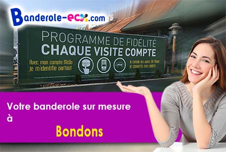 Banderole personnalisée pour vos événements à Bondons (Lozère/48400)