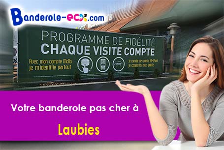 Banderole publicitaire fabriqué sur mesure à Laubies (Lozère/48700)