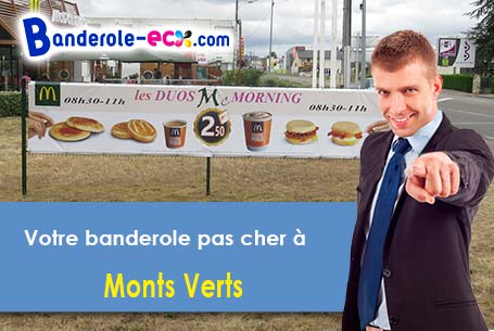 Banderole publicitaire fabriqué sur mesure à Monts-Verts (Lozère/48200)