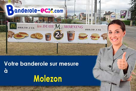 Banderole personnalisée pour vos événements à Molezon (Lozère/48110)