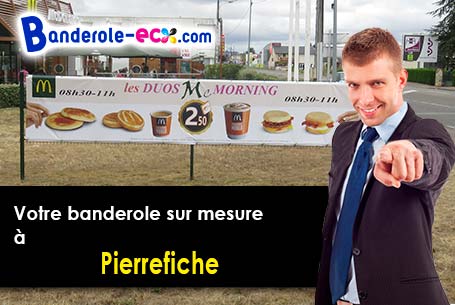 Banderole publicitaire pour vos événements à Pierrefiche (Lozère/48300)