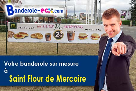 Banderole pas cher pour vos événements à Saint-Flour-de-Mercoire (Lozère/48300)