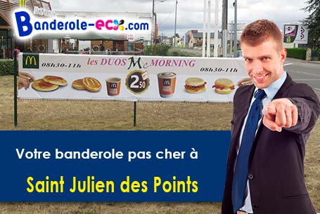 Banderole personnalisée fabriqué sur mesure à Saint-Julien-des-Points (Lozère/48160)
