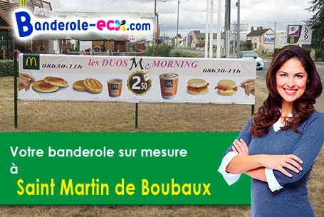 Banderole publicitaire pour vos événements à Saint-Martin-de-Boubaux (Lozère/48160)