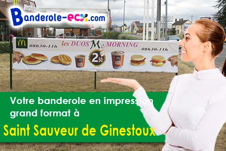 Impression de votre banderole publicitaire à Saint-Sauveur-de-Ginestoux (Lozère/48170)