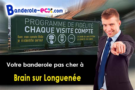 Banderole publicitaire fabriqué sur mesure à Brain-sur-Longuenée (Maine-et-Loire/49220)