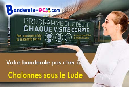Banderole publicitaire fabriqué sur mesure à Chalonnes-sous-le-Lude (Maine-et-Loire/49490)