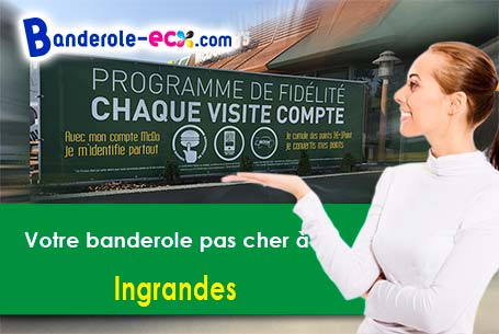 Banderole publicitaire fabriqué sur mesure à Ingrandes (Maine-et-Loire/49123)