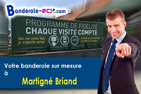 Banderole pas cher pour vos événements à Martigné-Briand (Maine-et-Loire/49540)