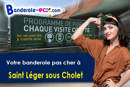 Banderole publicitaire fabriqué sur mesure à Saint-Léger-sous-Cholet (Maine-et-Loire/49280)