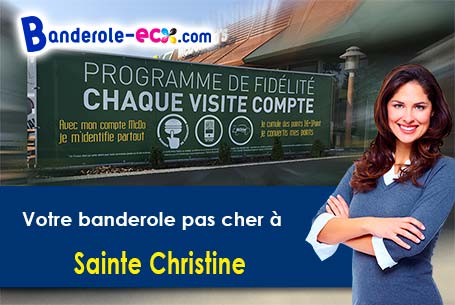 Banderole pas cher fabriqué sur mesure à Sainte-Christine (Maine-et-Loire/49120)