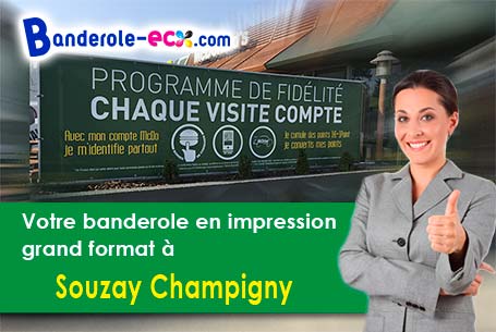 Impression de votre banderole publicitaire à Souzay-Champigny (Maine-et-Loire/49400)