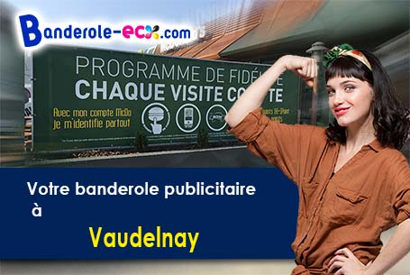 A Vaudelnay (Maine-et-Loire/49260) fourniture de votre banderole publicitaire