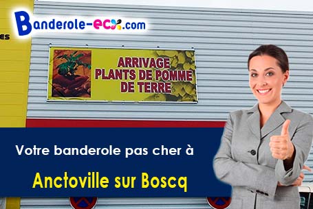 Banderole pas cher fabriqué sur mesure à Anctoville-sur-Boscq (Manche/50400)
