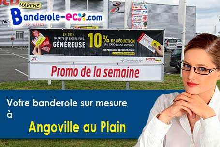 Banderole pas cher pour vos événements à Angoville-au-Plain (Manche/50480)