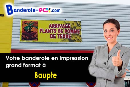 Impression de votre banderole personnalisée à Baupte (Manche/50500)