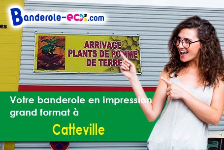 Impression de votre banderole publicitaire à Catteville (Manche/50390)