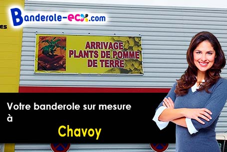 Banderole pas cher pour vos événements à Chavoy (Manche/50870)