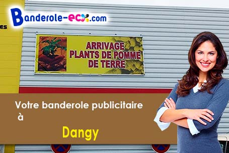 A Dangy (Manche/50750) fourniture de votre banderole personnalisée