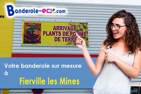 Banderole personnalisée pour vos événements à Fierville-les-Mines (Manche/50580)