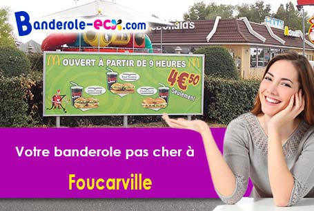 Banderole pas cher fabriqué sur mesure à Foucarville (Manche/50480)