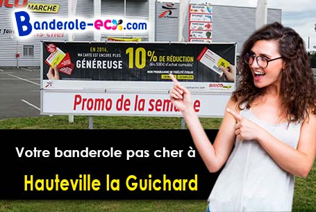 Banderole pas cher fabriqué sur mesure à Hauteville-la-Guichard (Manche/50570)