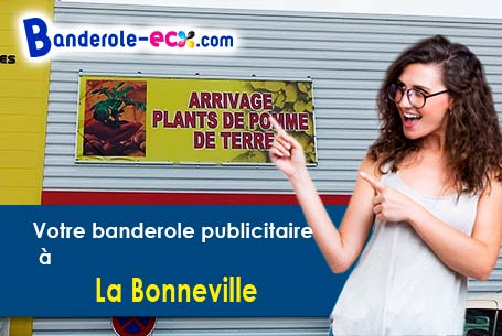 A La Bonneville (Manche/50360) fourniture de votre banderole publicitaire