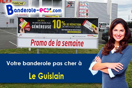 Banderole publicitaire fabriqué sur mesure à Le Guislain (Manche/50410)