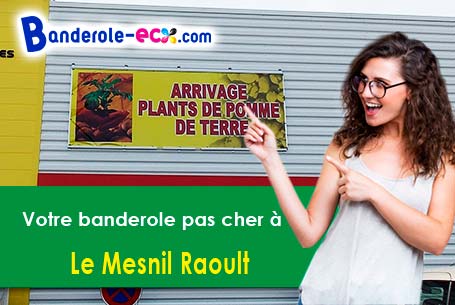 Banderole pas cher fabriqué sur mesure à Le Mesnil-Raoult (Manche/50420)