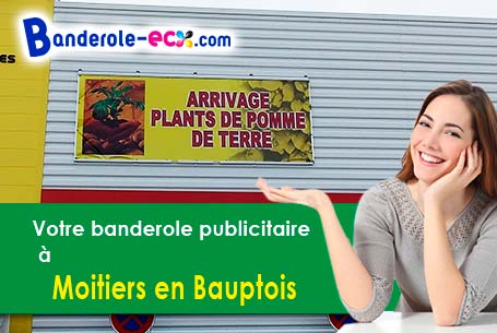 A Moitiers-en-Bauptois (Manche/50360) fourniture de votre banderole publicitaire