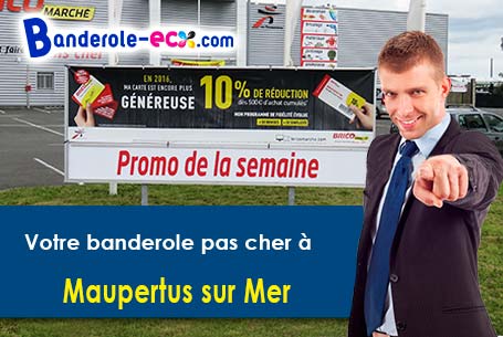 Banderole pas cher fabriqué sur mesure à Maupertus-sur-Mer (Manche/50330)