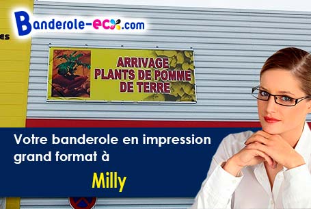 Impression de votre banderole publicitaire à Milly (Manche/50600)