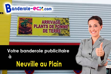 A Neuville-au-Plain (Manche/50480) fourniture de votre banderole publicitaire