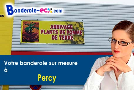 Banderole pas cher pour vos événements à Percy (Manche/50410)