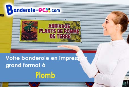 Impression de votre banderole publicitaire à Plomb (Manche/50870)