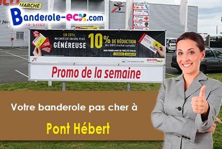 Banderole publicitaire fabriqué sur mesure à Pont-Hébert (Manche/50880)