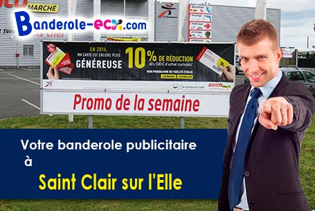 A Saint-Clair-sur-l'Elle (Manche/50680) fourniture de votre banderole publicitaire