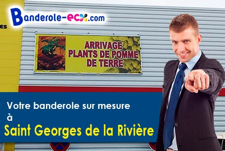 Banderole publicitaire pour vos événements à Saint-Georges-de-la-Rivière (Manche/50270)