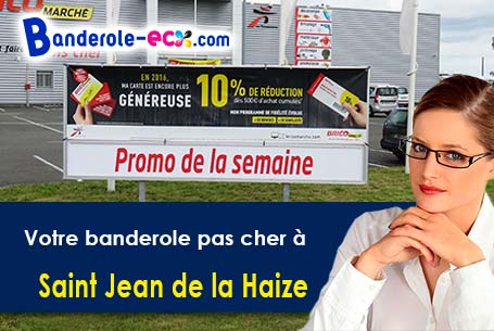 Banderole pas cher fabriqué sur mesure à Saint-Jean-de-la-Haize (Manche/50300)